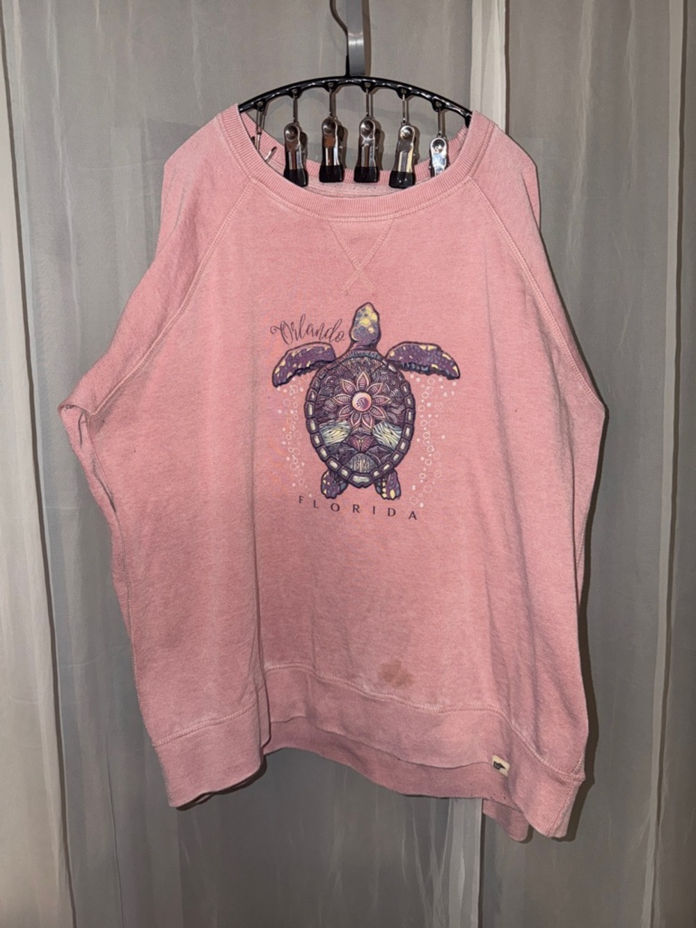 Blue 84 Pink Orlando Florida Turtle Sweatshirt (RECYCLE)